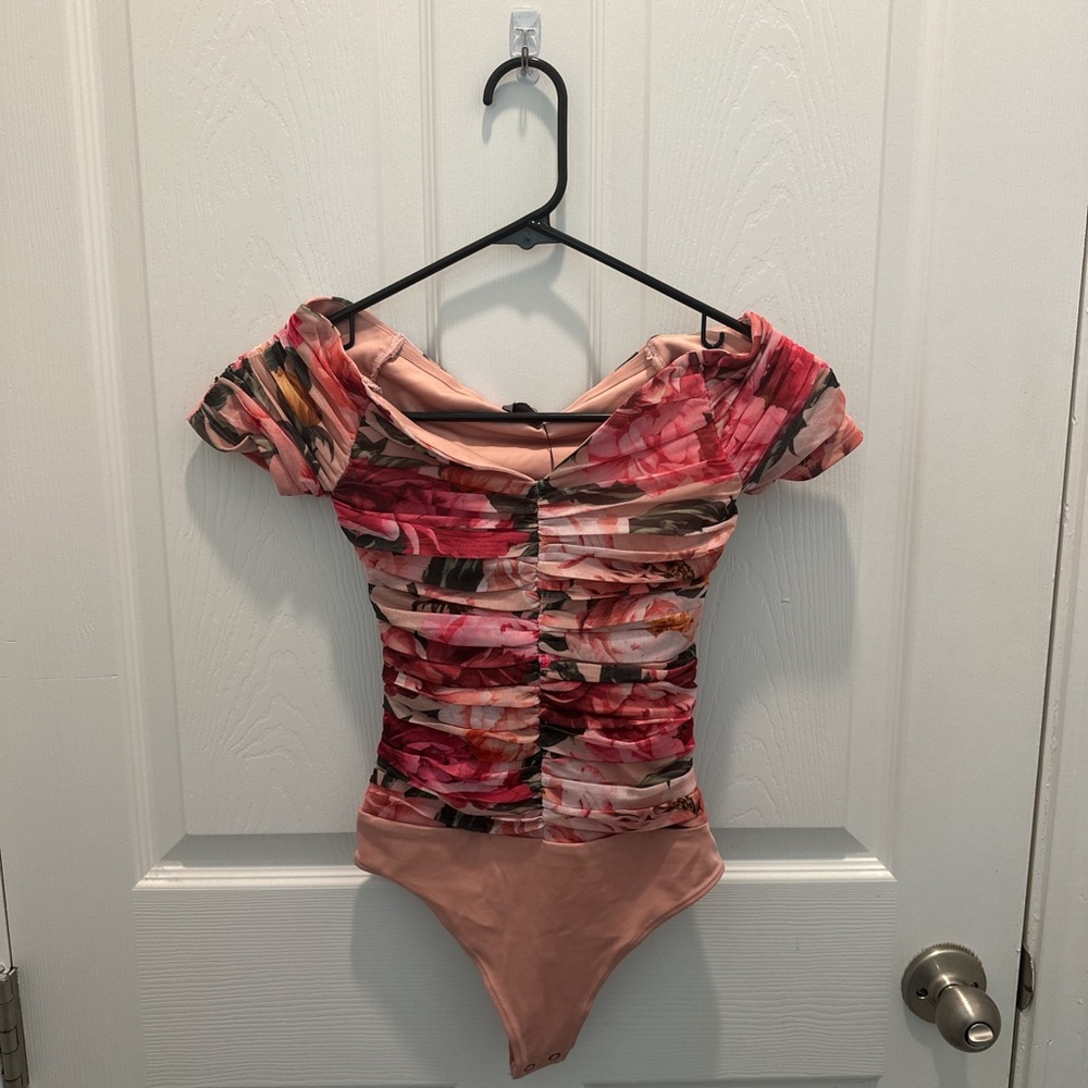 Express Multicolor Floral Bodysuit